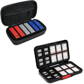 1 + 1 Memory Card Case：EVA Style with Pop Up Style Memory Card Case
