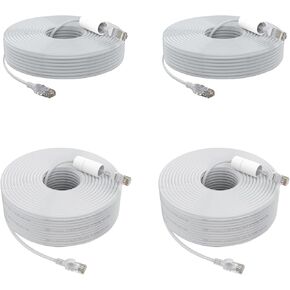 ANNKE 2x100 FT & 2X 60ft Cat5e Internet High-Speed Network Cable, High-Speed PoE Ethernet Cable IP Camera and NVR System, Modem, PC, Consoles, etc., Compatible for Indoor/Outdoor Use