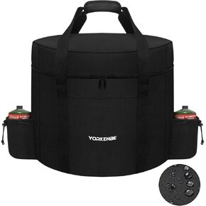Camping Stove Carry bag, Compatible with Coleman 4-in-1 Portable Propane Camping Stove, with Padded Handle, 2 Adjustable Pockets, Fits Grills/Stoves up to 18.1 x 18.1x 18.1 Inches