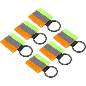 PATIKIL Reflective Keychain Tags, Reflective Zipper Pulls Nylon Keychain High Visibility Reflector Tags