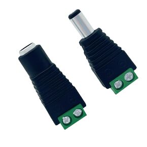 12V DC Adapter Plug 3.5mmx1.35mm DC Power Connector for LED Strip Lights CCTV Security Camera Cable End Plug Barrel Connector (10xMale+10xFemale) 20pcs
