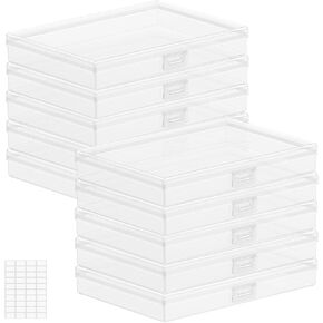 Lifewit Photo Storage Box 5x7 Photo Case, 10 Pcs Photo Storage Box 4x 6 Photo Case