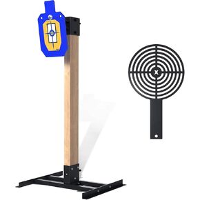 ATFLBOX 1/2 inch Thick AR500 Steel Target Stand System, 7" x 12" Torso Shooting Target with 2x4 Target Stand Kit and Target Painting Stencil
