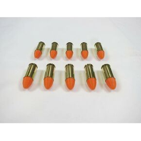 9mm Dummy Bullet 10 Pack, Orange