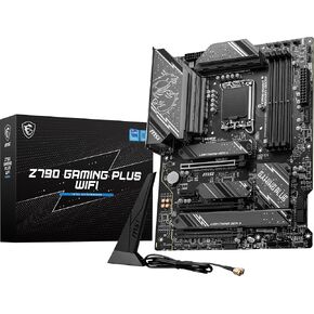 MSI Z790 GAMING PLUS WIFI-AMZ Gaming Motherboard (Support 14th/13th/12th Gen Intel Processors, LGA 1700, DDR5, PCIe 5.0, M.2 Slots, 2.5Gbps LAN, USB 3.2 Gen2, Wi-Fi 6E, Bluetooth 5.3, ATX) (Renewed)