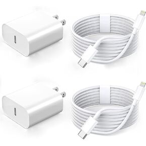 Fast Charger iPhone Cord, Long iPhone Charging Cable Lightning Charger 2Pack PD USB Type C Apple Charger Fast Charging 6FT Apple Cord Lightning Cable for iPhone 14/13/12/11 Pro Max/XR/XS/X/SE2022/iPad