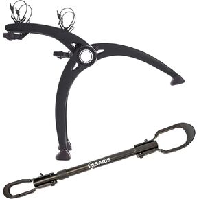 Saris Bike Racks, Bones Car Trunk Rack Bicycle Rack Carrier, Mounts 2 Bikes with Saris Bike Beam LT for Hanging Style Trunk or Hitch Racks