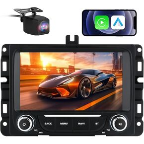 Android 13 Car Radio Stereo for Dodge RAM 2013-2019 1500/2500/3500, 7 inch Touch Screen Head Unit with Carplay/Android Auto SWC GPS WiFi Bluetooth FM RDS AM DSP SWC Backup Camera