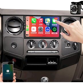 QLED 10inch Radio for Ford F150 2004 2005 2006 2007 2008 ، F250 2005-2012 ، Carplay Android Auto Ready ، Stereo Touch Screens ، Free Back Camera