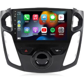 Naifay Android Car Stereo for Ford Focus 2012 2013 2014 2015 2016 2017 2018, 9inch Touch Screen for Ford Focus Radio with Wireless Carplay,Android Auto,Bluetooth,GPS,WiFi,FM,Split Screen