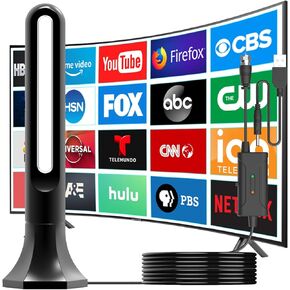 هوائي التلفزيون للتلفزيون الذكي الداخلي 2025 4K الرقمية HDTV حتى 500 ميل طويلة المدى القنوات المحلية الداخلية في الهواء الطلق