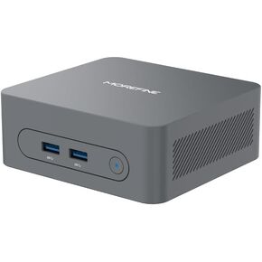 MOREFINE Mini PC N150, 13th Intel Twin Lake N150 (up to 3.6GHz), M9 Mini Desktop Computer 16GB DDR4 512GB M.2 NVMe SSD, Small PC Desktop Support 4k Dual Display WiFi6/BT5.2/USB3.2 for Home/Office