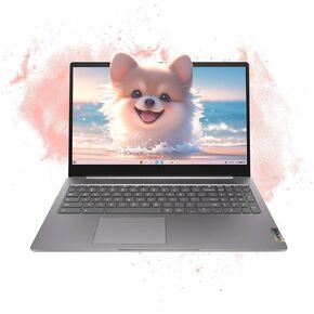 Lenovo 15.6"FHD Chromebook-Intel Quad-Core N4120(> N4020)4GB RAM,320GB Storage,(64GB eMMC+256GB SDCard),Home & Student Laptop,with Privacy camera,Wi-Fi6,HDMI1.4,Chrome OS,Long Battery Life,Artic Grey