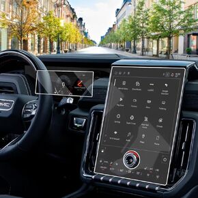 TTCR-II Compatible with 2024-2025 GMC Sierra EV Screen Protector, for 2024-2025 Sierra EV Navigation Display Screen Protector 16.8 Inch, Instrument Cluster 11 Inch (Navi+Dash)