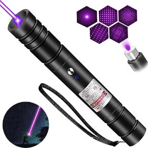 Laser Pointer High Power, Purple Laser Pointer Indicator Light, Long Range Lazer Pointer for Hiking, USB Charge flashlights