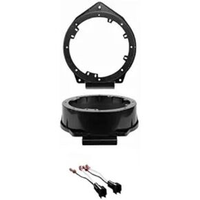 6" 6.5" 6.75" Inch Front or Rear Door Car Stereo Speaker Adapter Mount Plates + Speaker Wire Harness -Made for Chevrolet: 2013-2024 Malibu