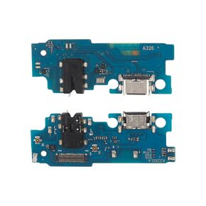 for Samsung Galaxy Tab A9+ A9 Plus USB Type-C Charger Dock Board Flex Connector with Microphone Audio Jack Flex Cable + Charging Socket Replacement Flexible Cable + Tool