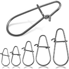 Crankbait Snaps Fishing Snap Clips,150pcs Duolock Fishing Snaps Quick Change Fishing Power Clips Fast Snaps Speed Clips for Fishing Lures Freshwater Saltwater Lure Snap Connector Tackle