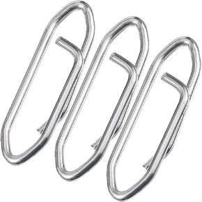 50Pcs Fishing Power Speed Clips, High Strength Stainless Steel Fishing Speed Clip Fishing Snap for Fishing Lure Quickly Change Freshwater Saltwater Popper Lures Quick Snap Connector Tackle