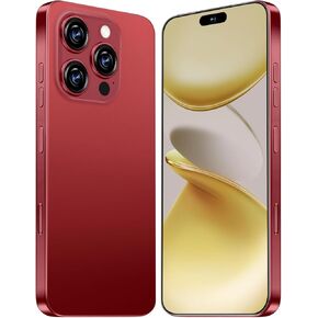 I16 Promax 5G Phone ، الهاتف الخليوي غير المؤمن بالهاتف الذكي 8GB+256GB/6.99 "عرض شاشة HD/68 ميجابكسل+108 ميجابكسل كاميرا/7000 مللي أمبير ، بطاقة SIM مزدوجة/إلغاء القفل/بصمة ، زر إلغاء تأمين الصور (الأزرق)
