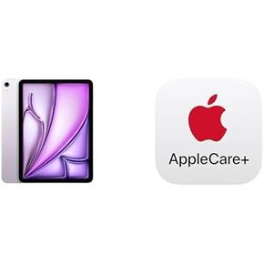 Apple iPad Air 11 بوصة مع شريحة M3 مصممة لذكاء Apple ، شاشة شبكية العين السائلة ، 1 تيرابايت ، كاميرا أمامية/خلفية بدقة 12 ميجابكسل ، Wi-Fi 6e ، معرف اللمس ، عمر البطارية طوال اليوم-أرجواني مع AppleCare+ (2 سنة)