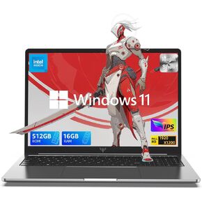 ACEMAGIC 16.0-inch Laptop, 2025 16GB DDR4 512GB SSD Windows 11 Laptop, Laptop Computer with Intel 12th Quad-Core Processor(Up to 3.6GHz), 1920P FHD Display, Metal Shell, WiFi 5, USB3.2, Type_C