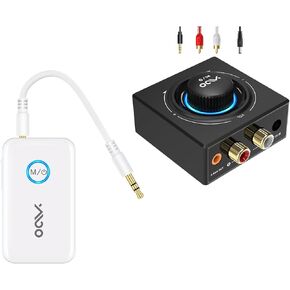 YMOO Bluetooth Transmitter & Sceneiver and Bluetooth RCA Receiver