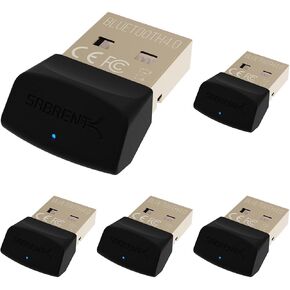 SABRENT USB Bluetooth 4.0 Micro Adapter for PC [v4.0 Class 2 with Low Energy Technology] (BT UB40) (Pack of 5)