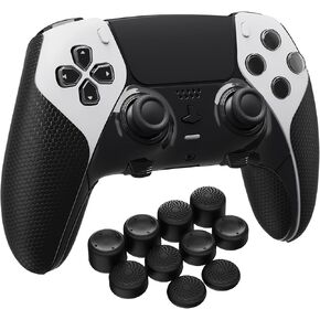 PlayVital Controller Grips + Ergonomic Thumbstick Grips for ps5 Egde Controller