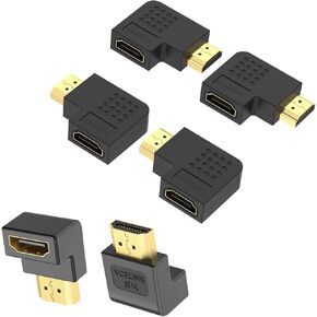 VCE 4-Pack & 2-Pack 8K HDMI 90 & 270 Adapters Bundle
