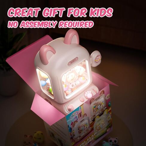Claw Machine for Kids,Mini Vending Machine, Prize Dispenser Toys for Girls and Boys, Electronic Arcade Game for Party Birthdays Includes 32 Mini Toys(Green) in Saudi Arabia