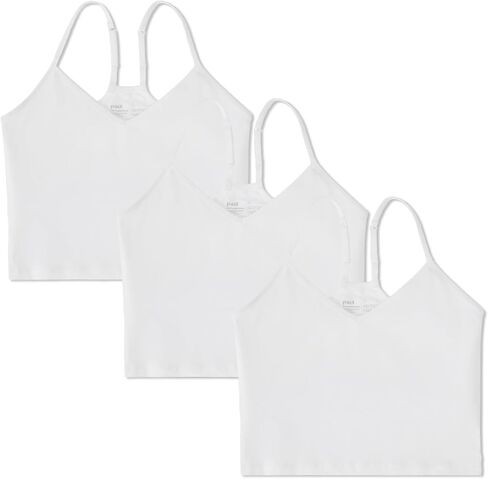 Pact Women's Everyday Shelf Bra Cropped Camisole 3-Pack in Kuwait