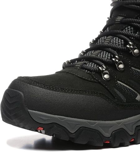 ROCKMARK Men's Waterproof Hiking Boots Lightweight Anti-Slip Mid Ankle Trekking Shoes for Outdoor Backpacking, Mountaineering & Rugged Terrain‌ in Kuwait