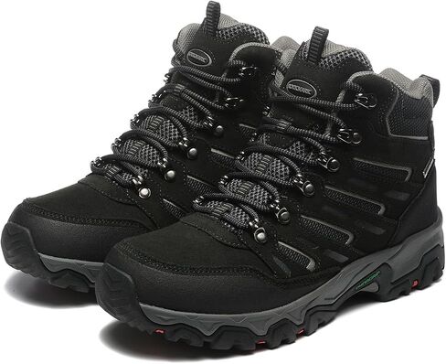 ROCKMARK Men's Waterproof Hiking Boots Lightweight Anti-Slip Mid Ankle Trekking Shoes for Outdoor Backpacking, Mountaineering & Rugged Terrain‌ in Kuwait