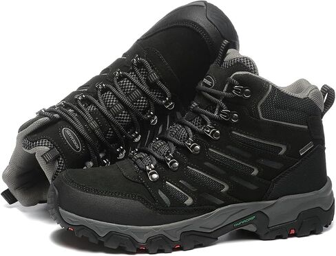 ROCKMARK Men's Waterproof Hiking Boots Lightweight Anti-Slip Mid Ankle Trekking Shoes for Outdoor Backpacking, Mountaineering & Rugged Terrain‌ in Kuwait