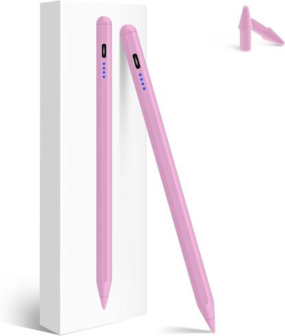 ABIGHUG Stylus Pen for iPad 9th&10th Generation, Fast Charge for iPad Pencil Compatible with 2018-2024 Apple iPad Pro 11"/12.9"/M4/iPad Air 3/4/5/M2/iPad 6/7/8/9/10/iPad Mini 5/6 Gen-Pink in Saudi Arabia