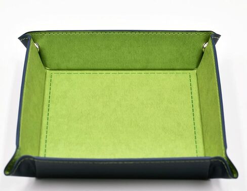 Dice Tray - Collapsible Leather Tray for Tabletop RPG D&D (DND) Pathfinder Role Playing Game (Orange) in Saudi Arabia