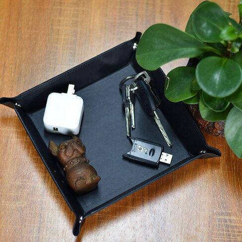 Dice Tray - Collapsible Leather Tray for Tabletop RPG D&D (DND) Pathfinder Role Playing Game (Orange) in Saudi Arabia