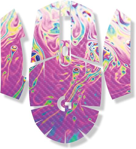 Mouse Skin Compatible with Logitech G305 Lightspeed - Magenta Pour - Premium 3M Vinyl Protective Wrap Decal Cover - Easy to Apply | Crafted in The USA by MightySkins in Kuwait