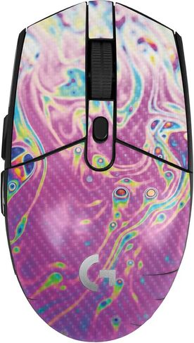 Mouse Skin Compatible with Logitech G305 Lightspeed - Magenta Pour - Premium 3M Vinyl Protective Wrap Decal Cover - Easy to Apply | Crafted in The USA by MightySkins in Kuwait