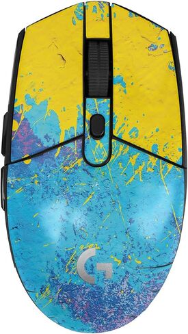 Mouse Skin Compatible with Logitech G305 Lightspeed - Magenta Pour - Premium 3M Vinyl Protective Wrap Decal Cover - Easy to Apply | Crafted in The USA by MightySkins in Kuwait