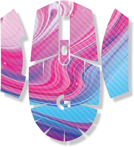 Mouse Skin Compatible with Logitech G305 Lightspeed - Magenta Pour - Premium 3M Vinyl Protective Wrap Decal Cover - Easy to Apply | Crafted in The USA by MightySkins in Kuwait