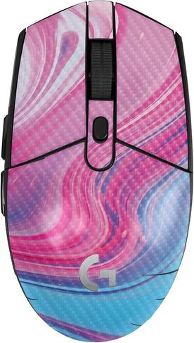 Mouse Skin Compatible with Logitech G305 Lightspeed - Magenta Pour - Premium 3M Vinyl Protective Wrap Decal Cover - Easy to Apply | Crafted in The USA by MightySkins in Kuwait