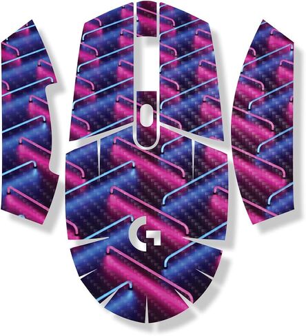 Mouse Skin Compatible with Logitech G305 Lightspeed - Magenta Pour - Premium 3M Vinyl Protective Wrap Decal Cover - Easy to Apply | Crafted in The USA by MightySkins in Kuwait