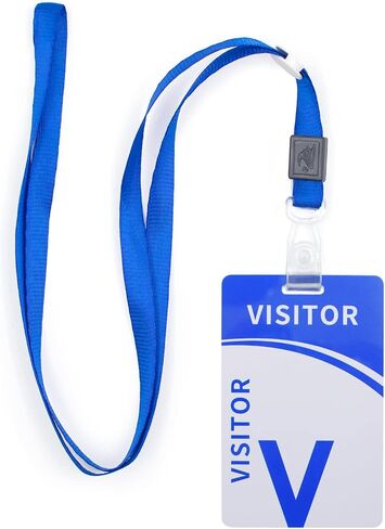 25pcs Volunteer Lanyard with PVC Plastic Card Pass, Volunteer Badges Volunteer Pass Lanyard Reusable Identified Pass Identification for Volunteers School Event Activity Pass in Kuwait
