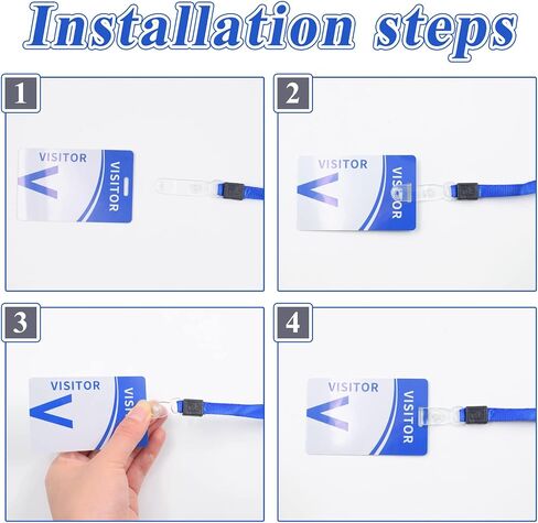 25pcs Volunteer Lanyard with PVC Plastic Card Pass, Volunteer Badges Volunteer Pass Lanyard Reusable Identified Pass Identification for Volunteers School Event Activity Pass in Kuwait
