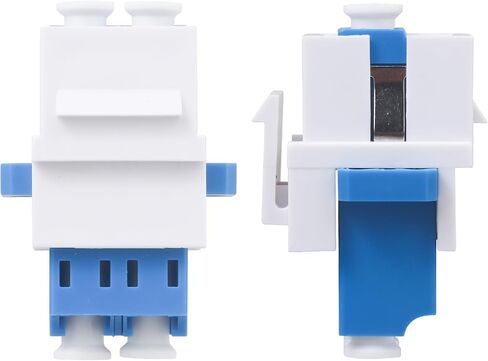 Xunsomten-10pcs LC/UPC ألياف أوبتيك مقرنة Keystone Jack Modular لألواح التصحيح وألواح الجدران محول كابل الكابلات الألياف LC LC DuPlex in Kuwait