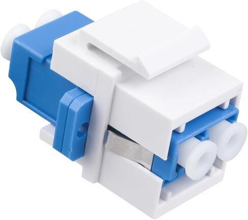 Xunsomten-10pcs LC/UPC ألياف أوبتيك مقرنة Keystone Jack Modular لألواح التصحيح وألواح الجدران محول كابل الكابلات الألياف LC LC DuPlex in Kuwait