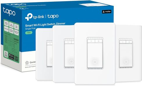 TP-Link Tapo Matter Smart Dimmer Switch: Voice Control w/Siri, Alexa & Google Assistant, UL Certified, Timer & Schedule, Easy Guided Install, Neutral Wire Required, Single Pole, Tapo S505D in Kuwait