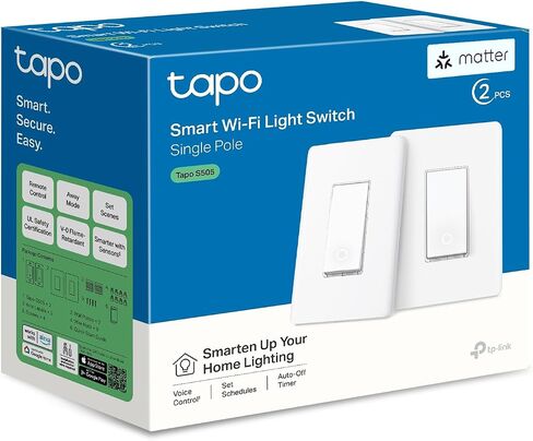 TP-Link Tapo Matter Smart Dimmer Switch: التحكم الصوتي W/Siri ، Alexa & Google Assistant ، UL Certified ، Timer & Schedual in Kuwait